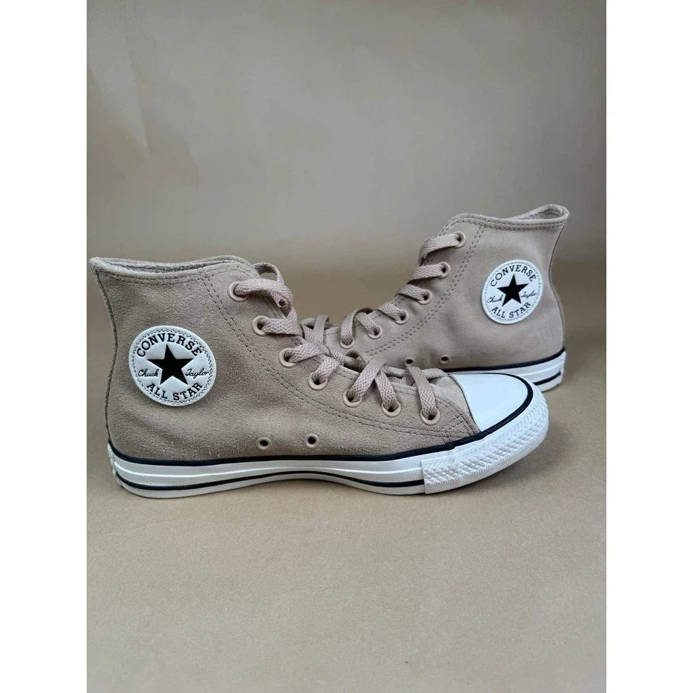 Converse Chuck Taylor All Star W8 Leather Suede Fleece Lined High Top Men 6 Tan